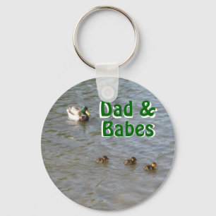 Porte-clés daddyducknbabes, papa et, papa et, bébés, bébé