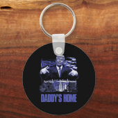 Porte-clés Daddys Accueil Maison Blanche Élection Trump 2024 (Recto)