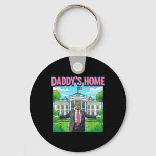 Porte-clés Daddys Home Maison Blanche 2025 Président Trump _1