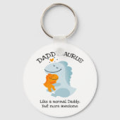 Porte-clés Daddysaurus Comme Un Papa Normal, Mais Plus Étonna (Recto)
