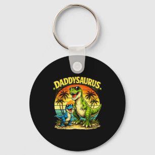 Porte-clés Daddysaurus drôle papa dinosaure rétro coucher de