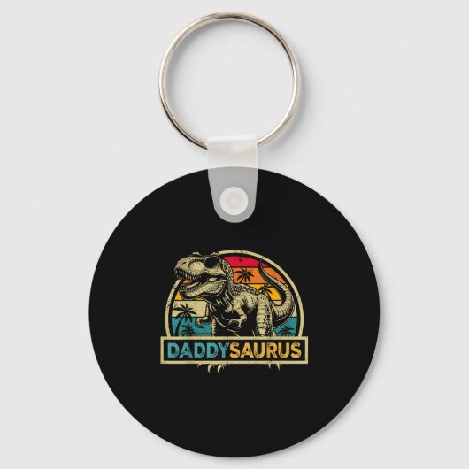 Porte-clés Daddysaurus T Rex Dinosaur Daddy Saurus Famille Ma (Recto)