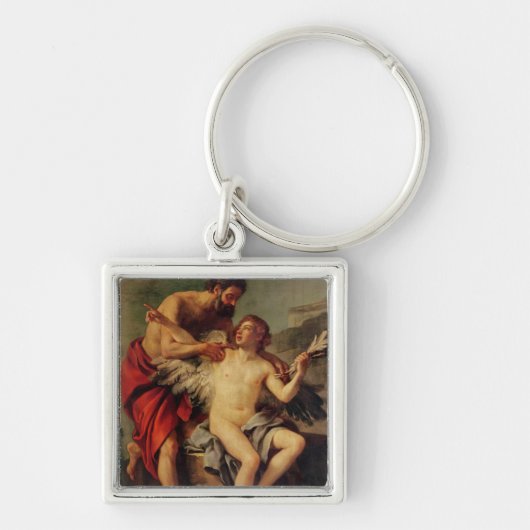Porte-clés Daedalus attachant les ailes d'Icare, c.1754 (Devant)