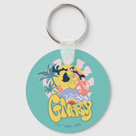 Porte-clés DAFFY DUCK™ Surf - Gnarly (Recto)
