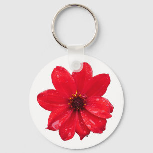 Porte-clés Dahlia dans la pluie