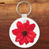 Porte-clés Dahlia dans la pluie (Recto)