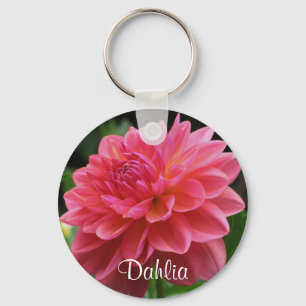Porte-clés Dahlia rose