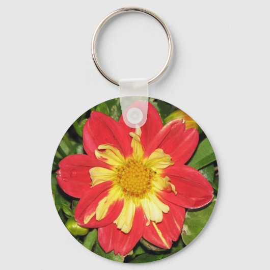 Porte-clés Dahlia Scarlet (Recto)