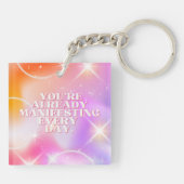 Porte-clés Daily Affirmation, Law of Attraction, Motivational (Dos)