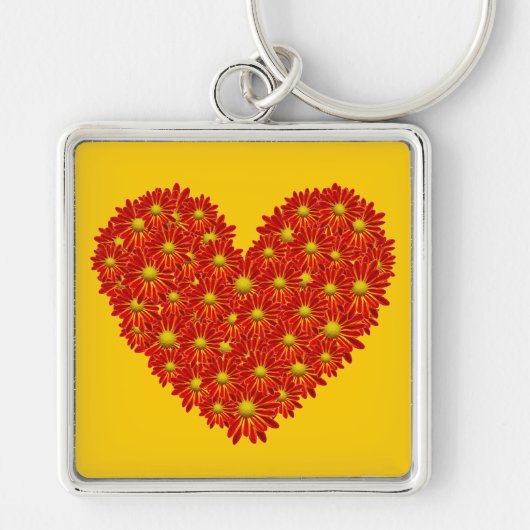 Porte-clés Daisy Heart (Devant)