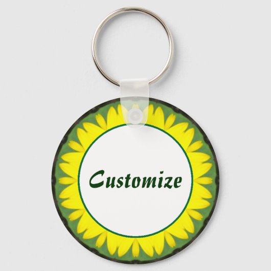 Porte-clés Daisy Mandala Modèle 03 (Recto)