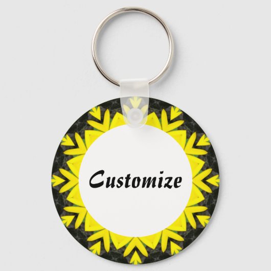 Porte-clés Daisy Mandala Modèle 12 (Recto)