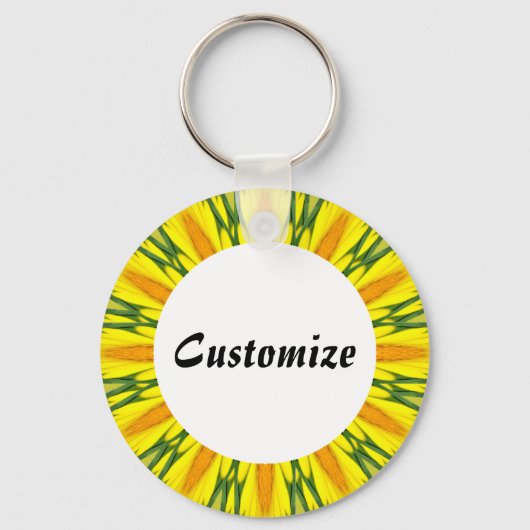 Porte-clés Daisy Mandala Modèle 15 (Recto)