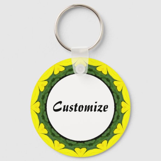 Porte-clés Daisy Mandala Modèle 22 (Recto)