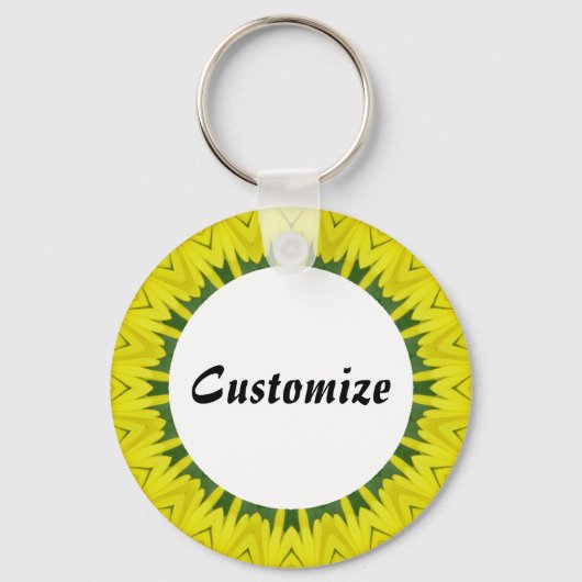Porte-clés Daisy Mandala Modèle 34 (Recto)