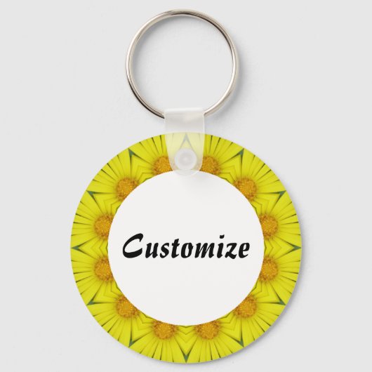 Porte-clés Daisy Mandala Modèle 36 (Recto)