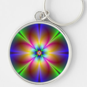 Porte-clés Daisy Néon Colorée