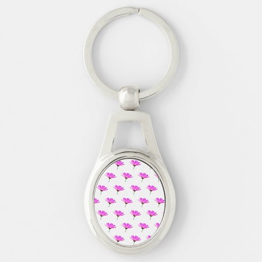 Porte-clés Daisy rose (Devant)