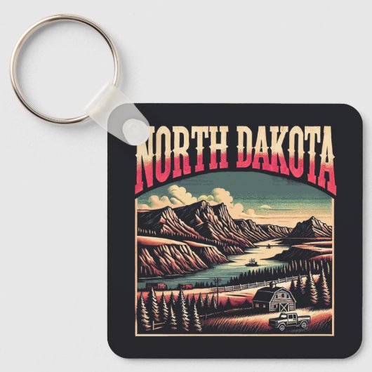 Porte-clés Dakota du Nord (Recto)