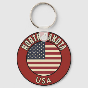 Porte-clés Dakota du Nord États-Unis d'Amérique