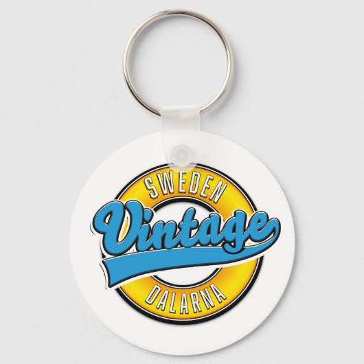 Porte-clés Dalarna Suède vintage (Recto)