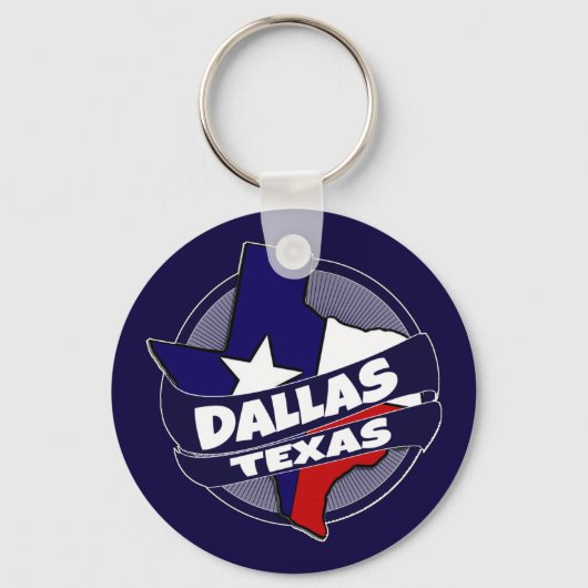 Porte-clés Dallas Texas drapeau éclater porte - clé (Recto)