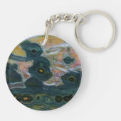 Porte-clés Dalle de Jasper Océan (Dos)