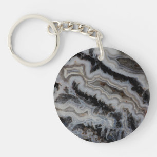 Porte-clés Dalle mixte de jaspe agate