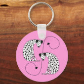 Porte-clés Dalmatian dogs  Metal Circle Keychain (Recto)