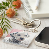 Porte-clés Dalmatian Heart Nose (Devant Droit)