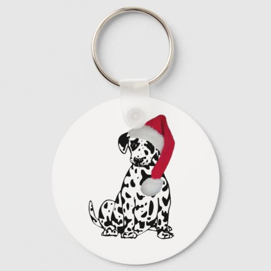 Porte-clés Dalmatie de Noël (Recto)