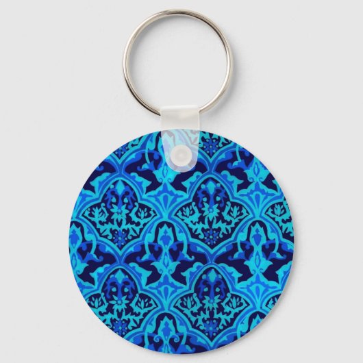 Porte-clés Damas bleu (Recto)