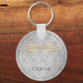 Porte-clés Damas de libellule d'or (Verso)