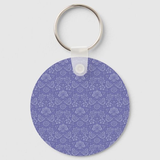 Porte-clés Damas en bleu (Recto)