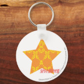 Porte-clés Damas Orange-Jaune 3 (Recto)