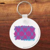 Porte-clés Damask Aqua-Purple 2 (Recto)