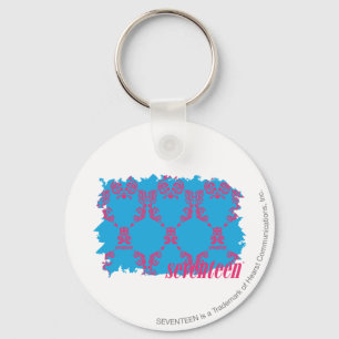 Porte-clés Damask Magenta-Aqua 4