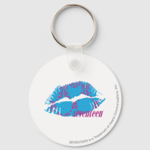 Porte-clés Damask Purple-Aqua