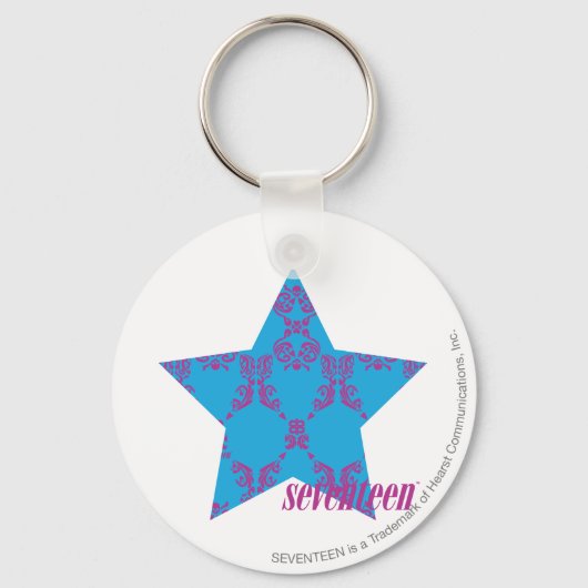 Porte-clés Damask Purple-Aqua 2 (Recto)