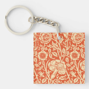 Porte-clés Damassé d'oeillet de Nouveau d'art, mandarine