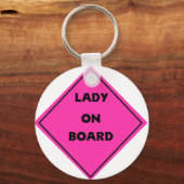 Porte-clés Dame à bord (Recto)