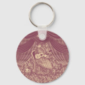 Porte-clés Dame avec guitare (Verso)