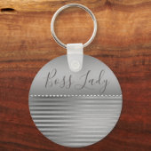 Porte-clés Dame Boss Silver Sleek (Recto)