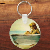 Porte-clés Dame dans un Porte - clé de bain (Recto)