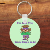 Porte-clés Dame de Bingo folle (Recto)
