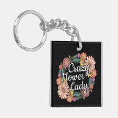 Porte-clés Dame des fleurs folles - Zinnia Gardener (Devant gauche)