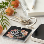 Porte-clés Dame des fleurs folles - Zinnia Gardener (Devant Droit)