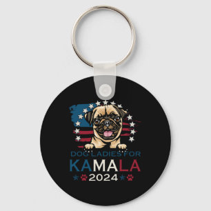 Porte-clés Dames Pour Kamala Harris 2024 Carlin Dog America