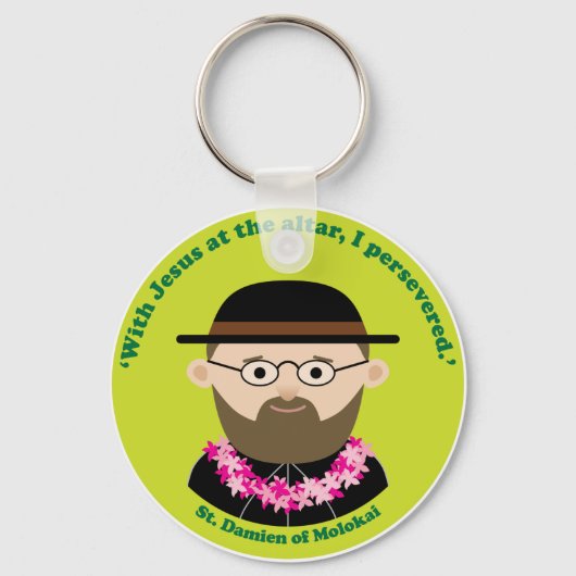 Porte-clés Damien de Molokai (Recto)