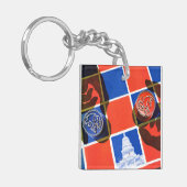 Porte-clés Damier d'élection (Devant gauche)